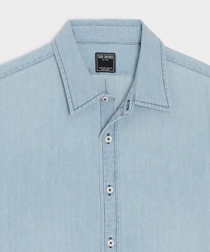 Todd Snyder Denim Point Collar Shirt - Indigo