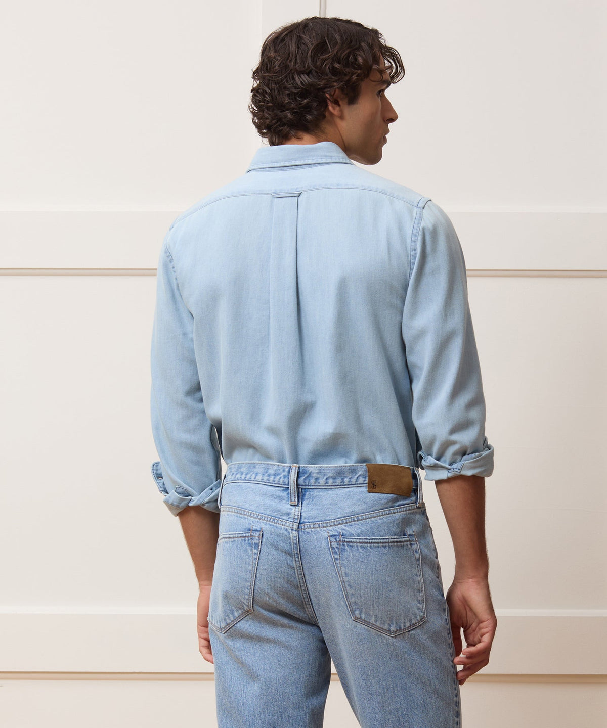 Todd Snyder Denim Point Collar Shirt - Indigo