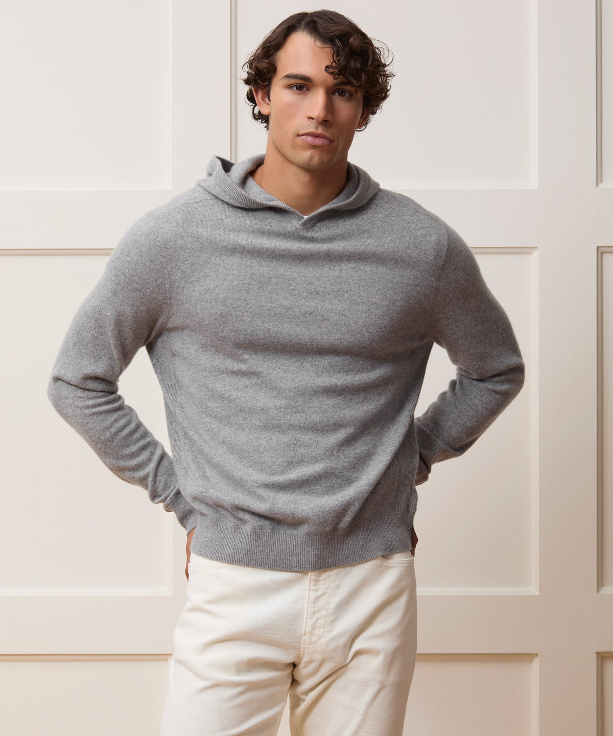 Todd Snyder Cashmere Hoodie - Grey Heather