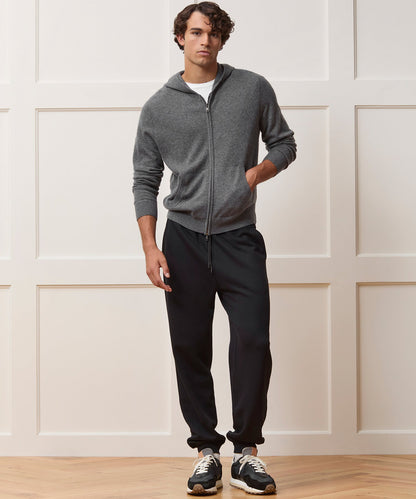 Todd Snyder Cashmere Full-Zip Hoodie - Charcoal