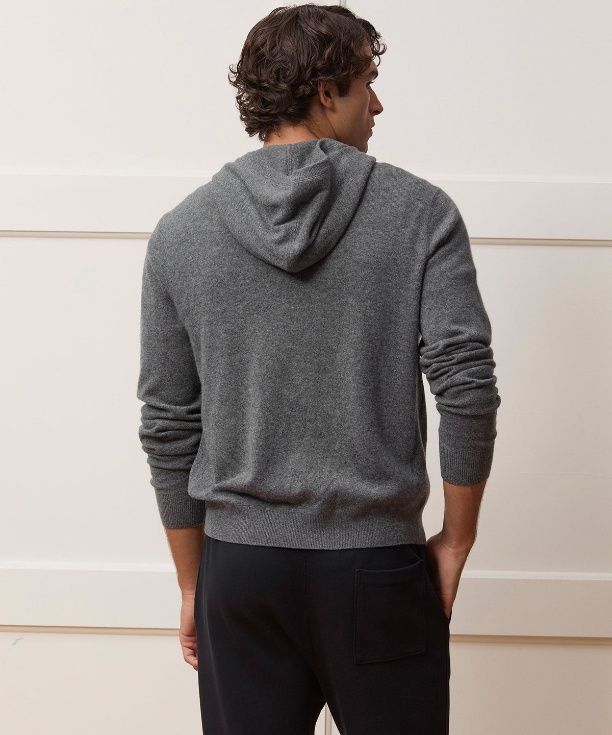 Todd Snyder Cashmere Full-Zip Hoodie - Charcoal