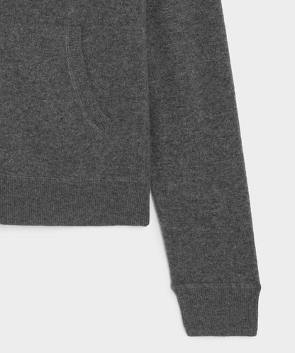 Todd Snyder Cashmere Full-Zip Hoodie - Charcoal