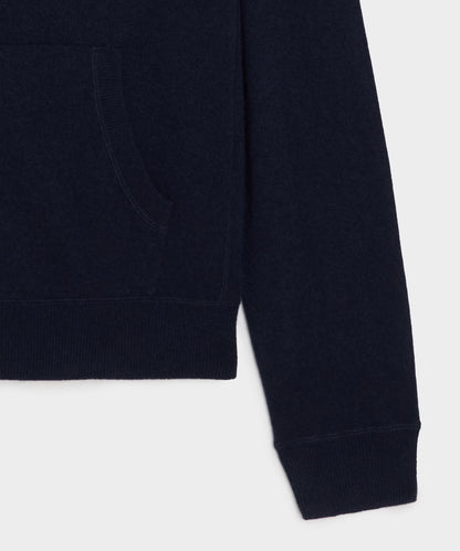 Todd Snyder Cashmere Full-Zip Hoodie - Navy