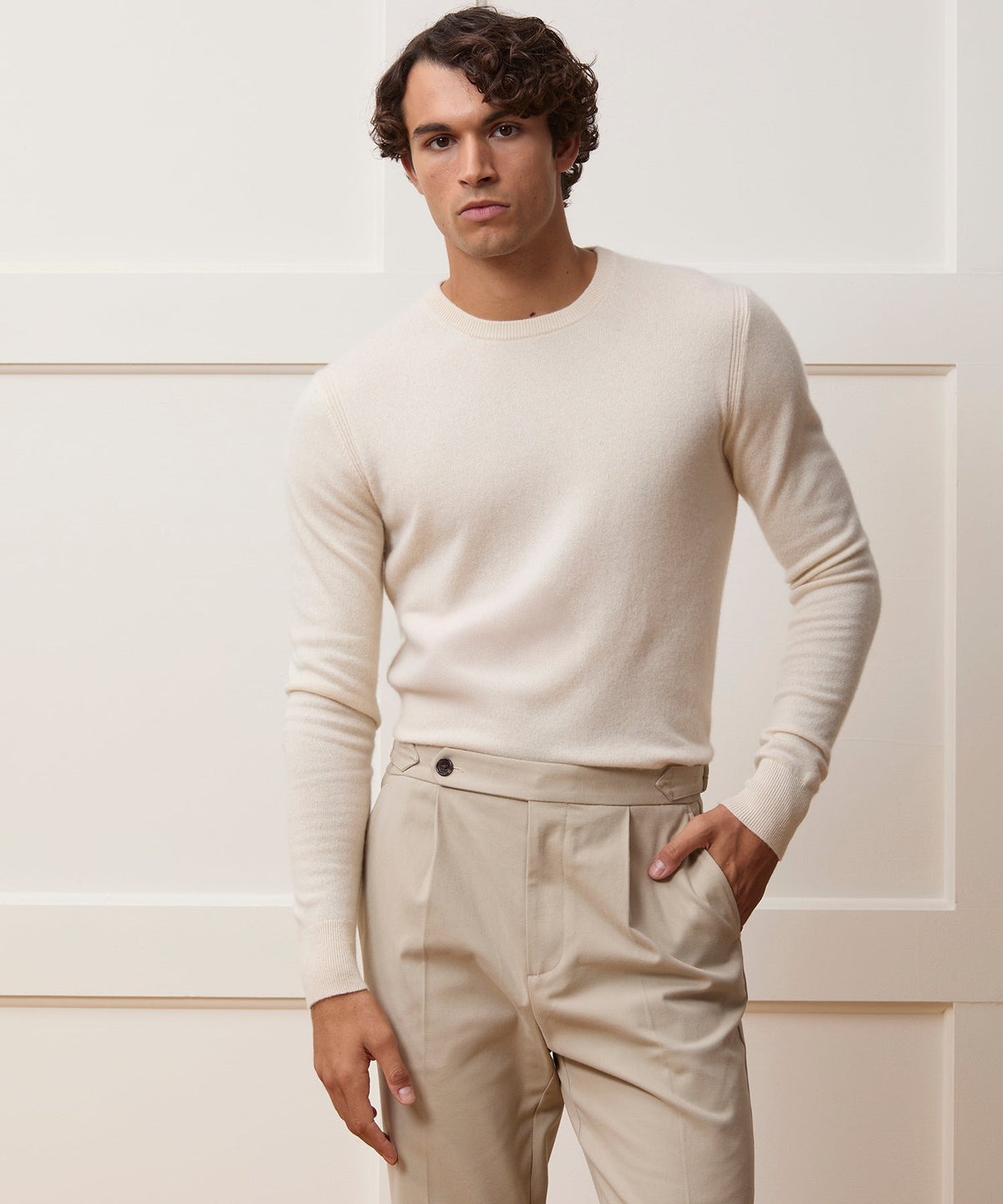 Todd Snyder Cashmere Crewneck - Bisque