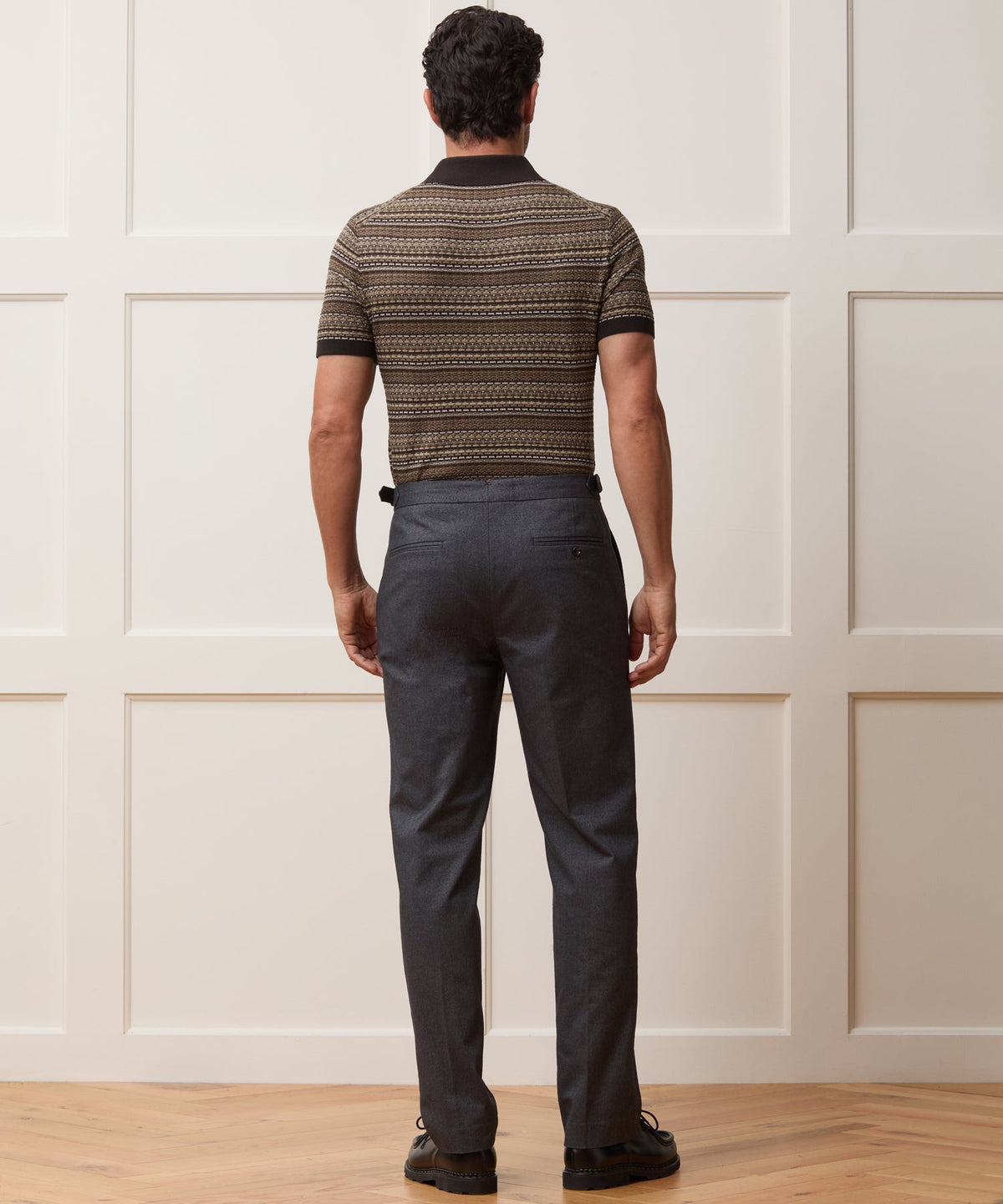 Todd Snyder Silk-Cotton Sweater Polo - Saddle Brown