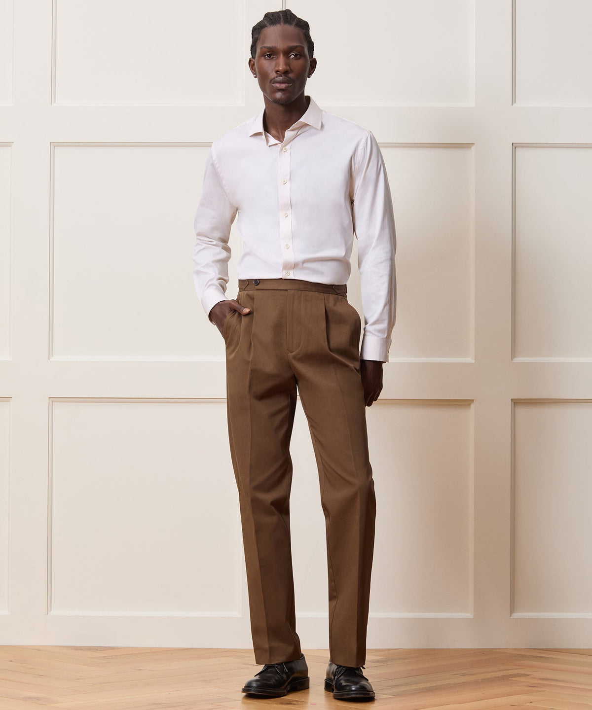 Todd Snyder Slim Cotton-Silk Spread Collar Dress Shirt - Cream