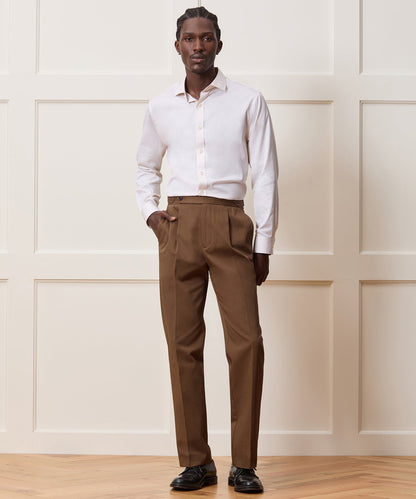 Todd Snyder Slim Cotton-Silk Spread Collar Dress Shirt - Cream