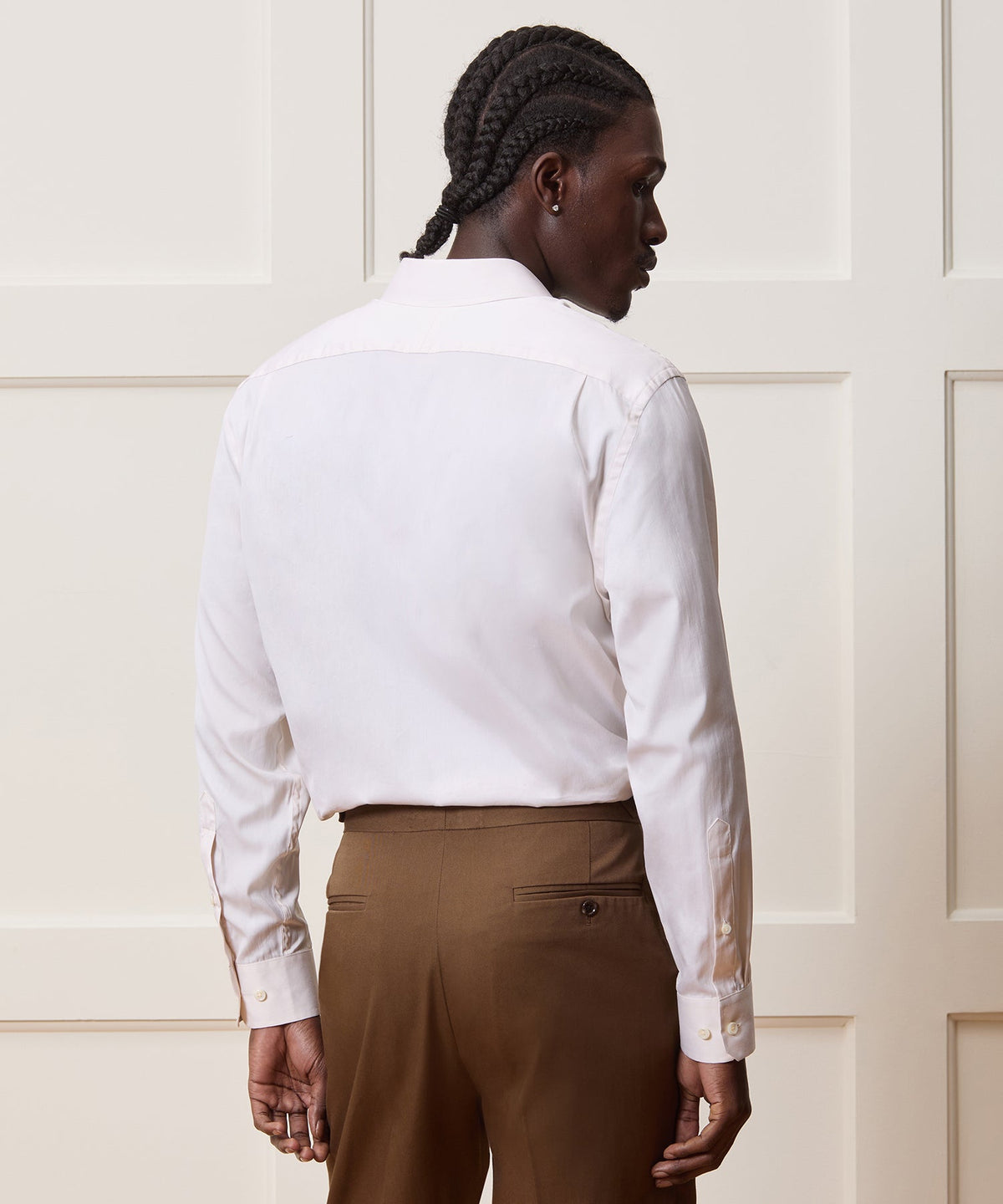 Todd Snyder Slim Cotton-Silk Spread Collar Dress Shirt - Cream