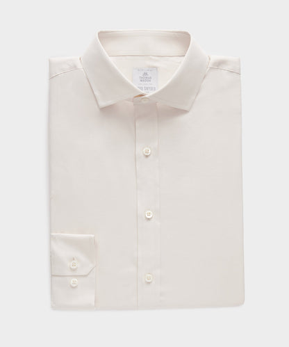Todd Snyder Slim Cotton-Silk Spread Collar Dress Shirt - Cream