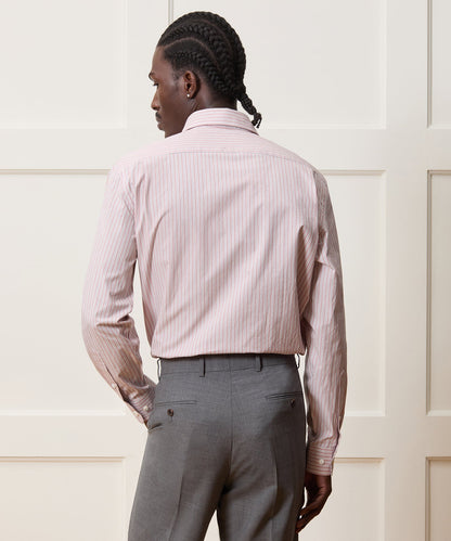 Todd Snyder Poplin Long Point Collar Dress Shirt - Faded Brick