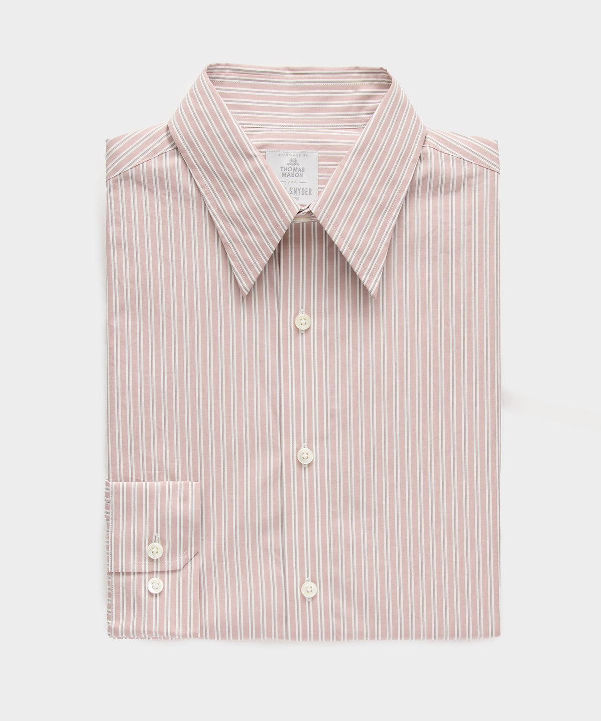 Todd Snyder Poplin Long Point Collar Dress Shirt - Faded Brick