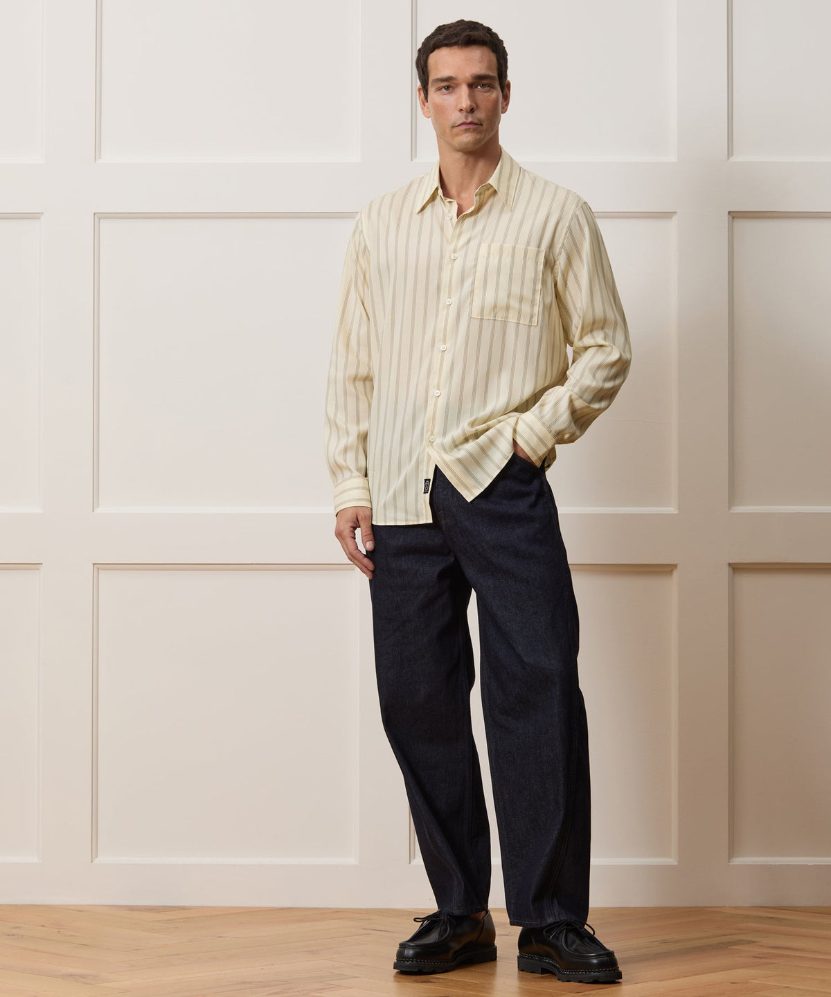 Todd Snyder Rayon Big Shirt - Ivory