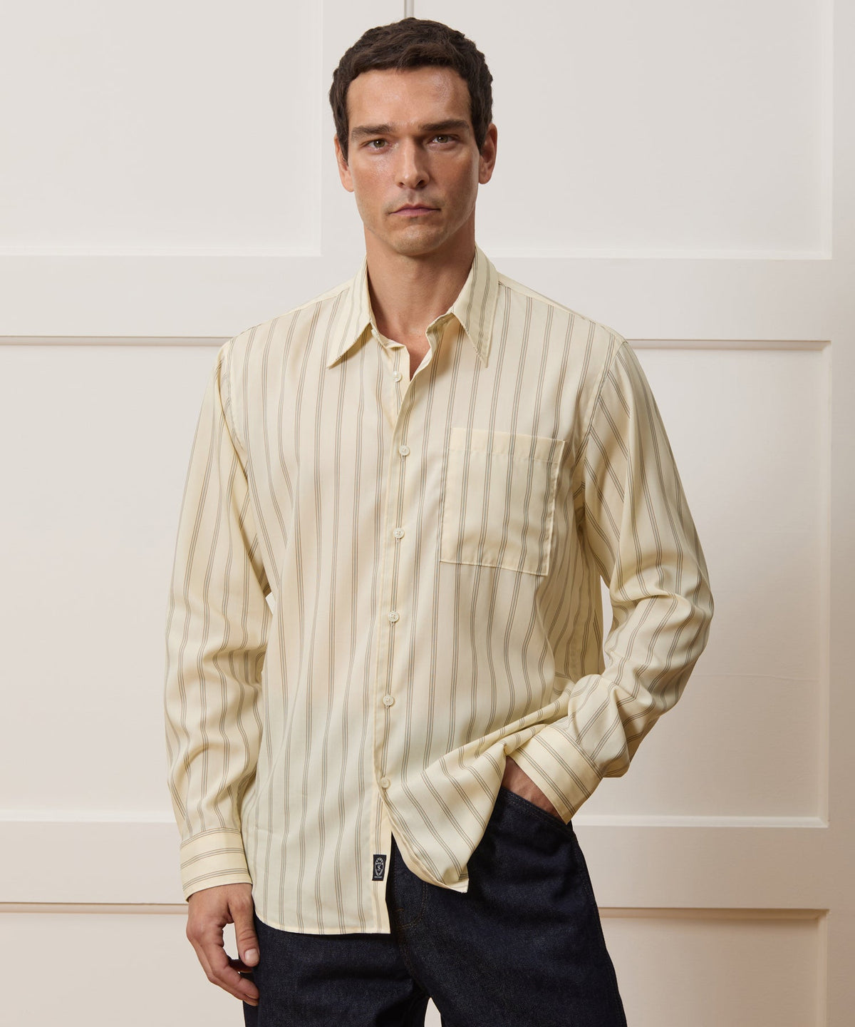 Todd Snyder Rayon Big Shirt - Ivory