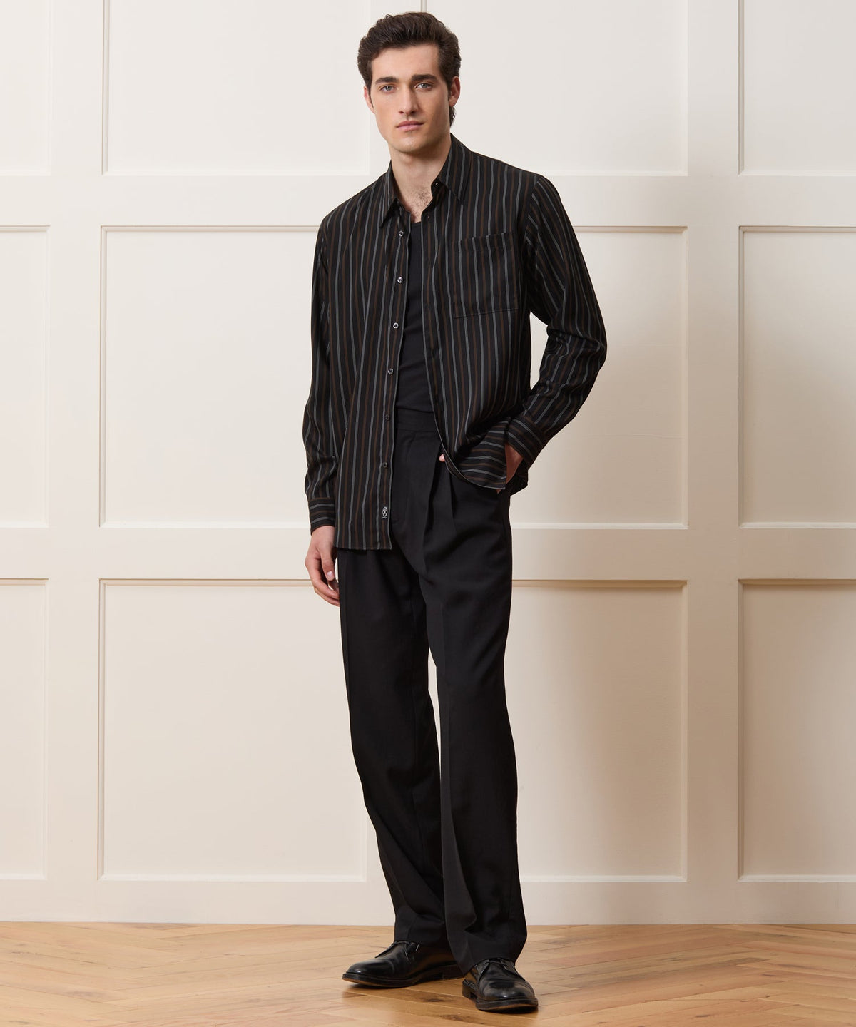 Todd Snyder Rayon Big Shirt - Black