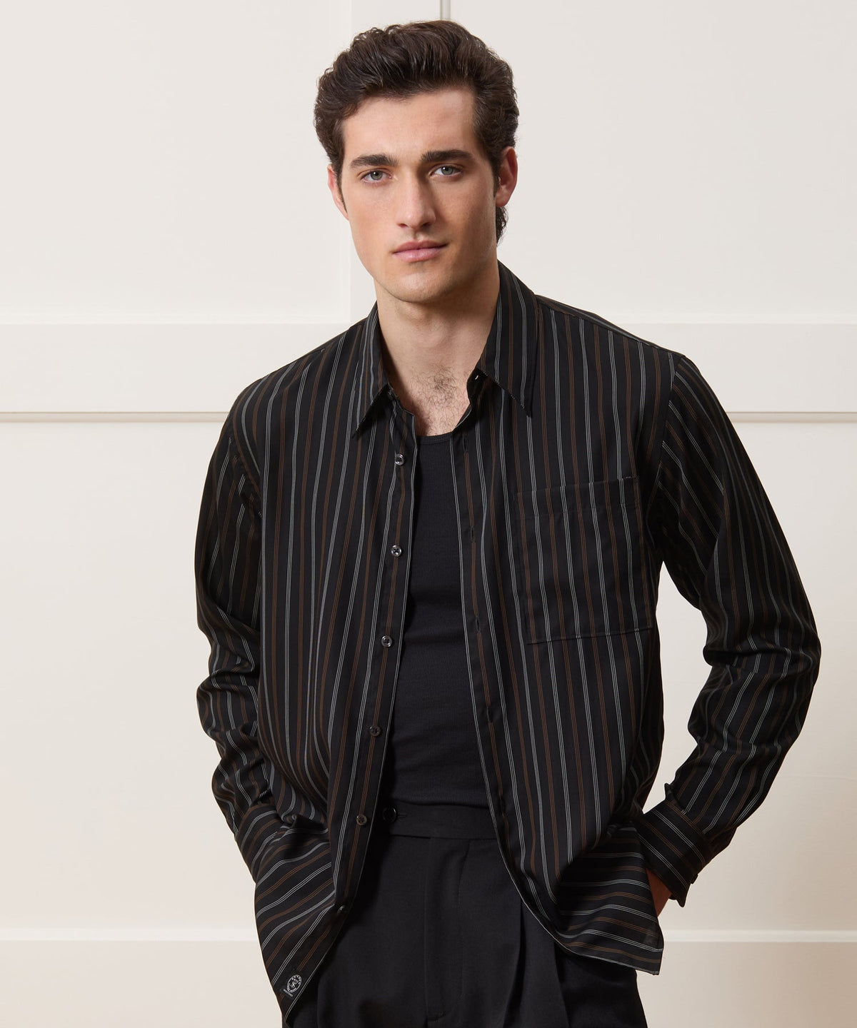 Todd Snyder Rayon Big Shirt - Black