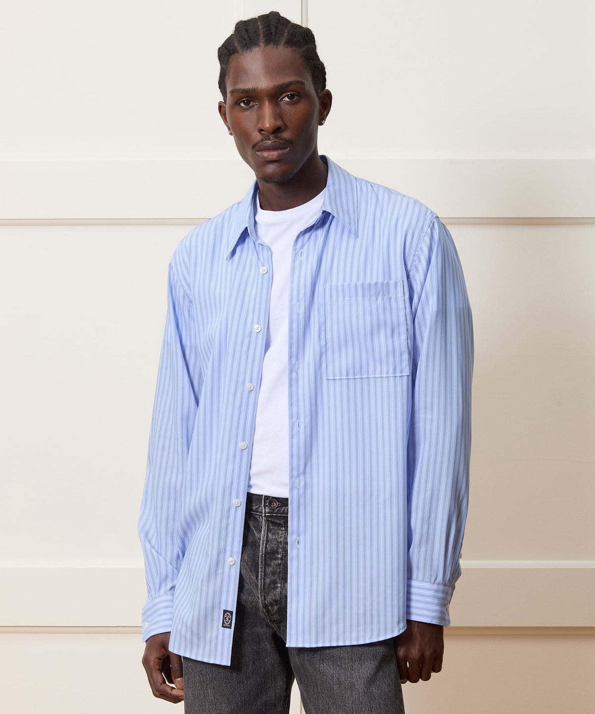Todd Snyder Rayon Big Shirt - Blue