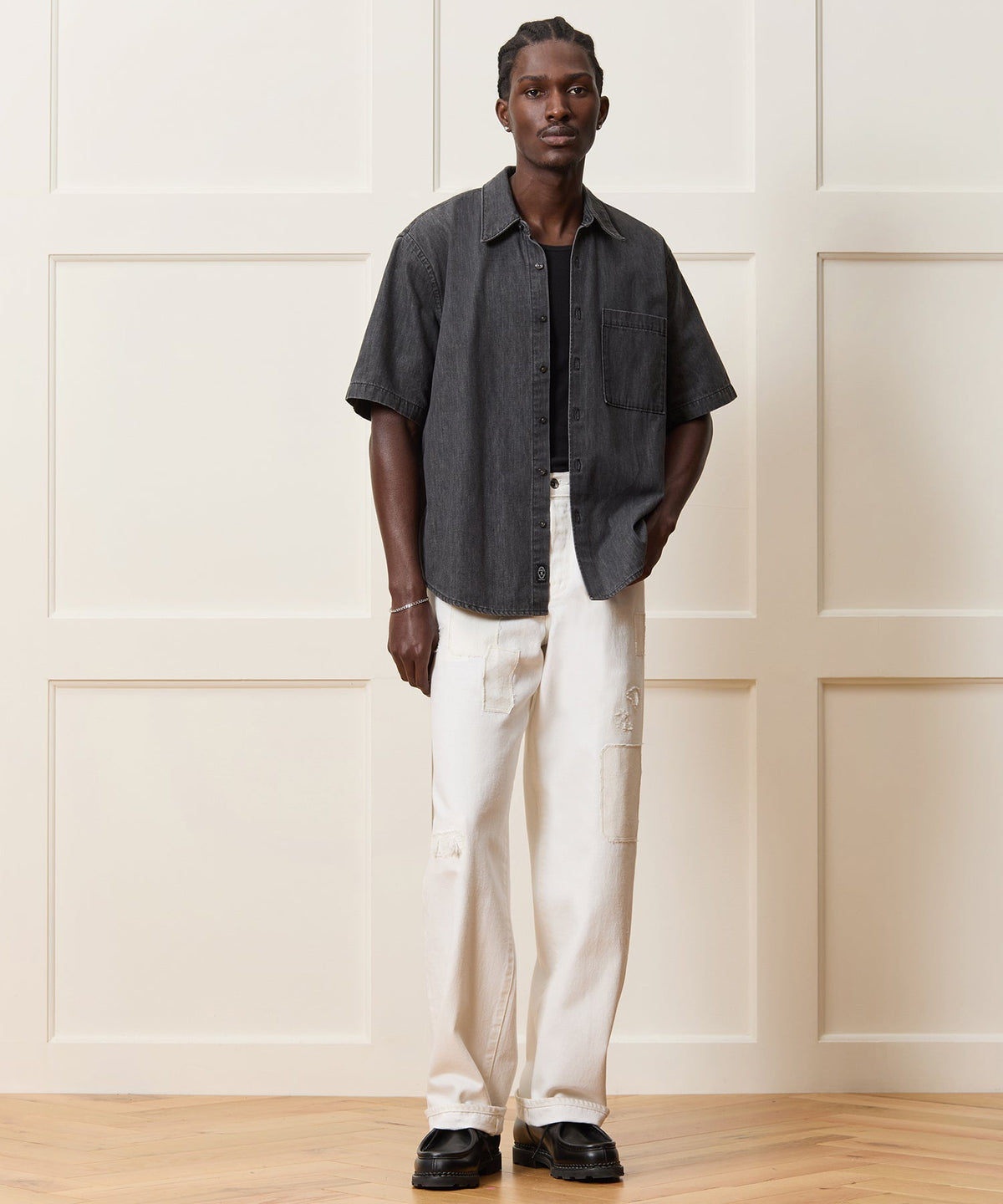 Todd Snyder Denim Big Shirt - Black