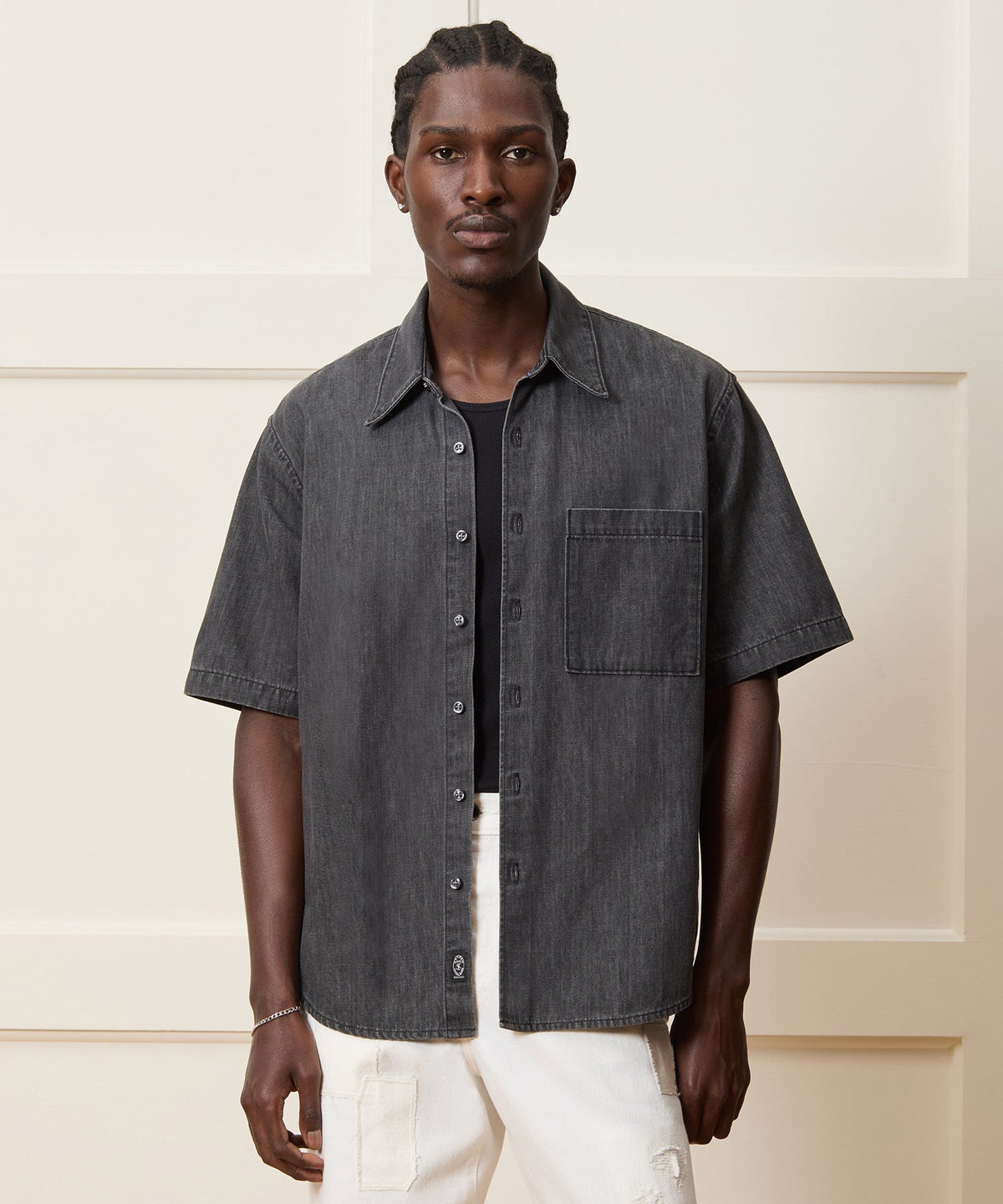 Todd Snyder Denim Big Shirt - Black