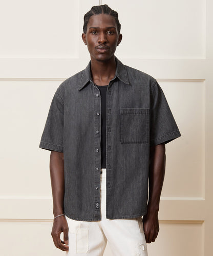 Todd Snyder Denim Big Shirt - Black
