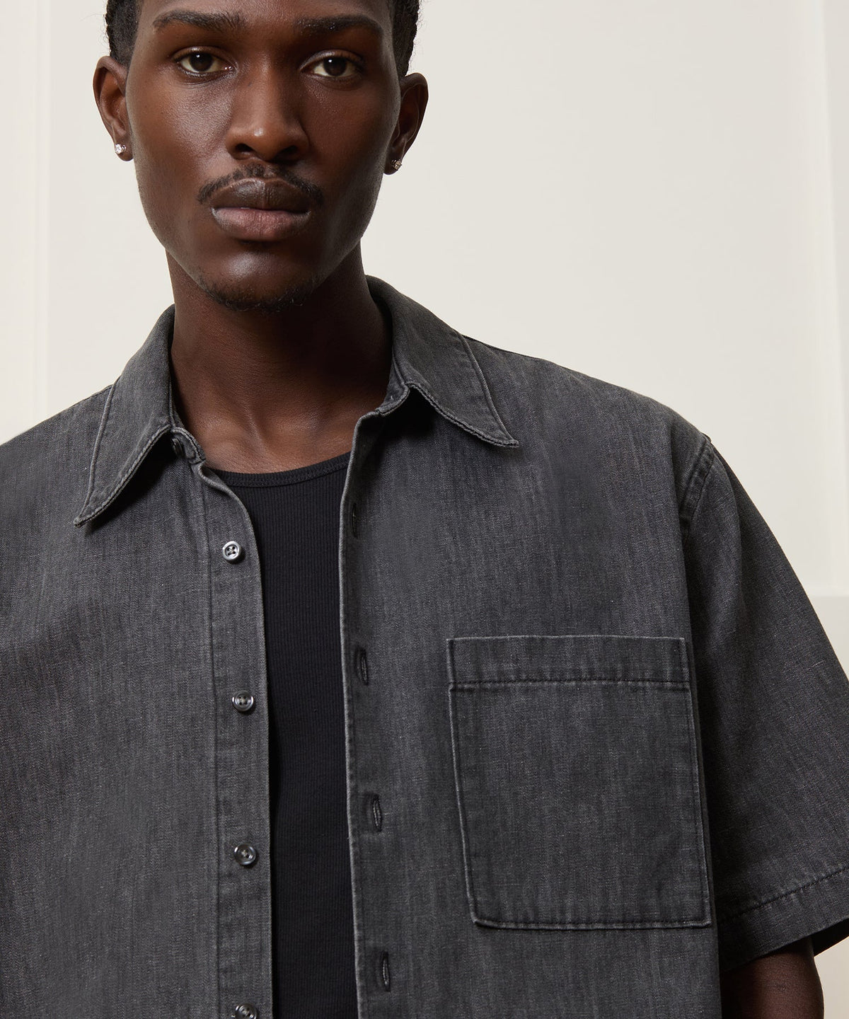 Todd Snyder Denim Big Shirt - Black