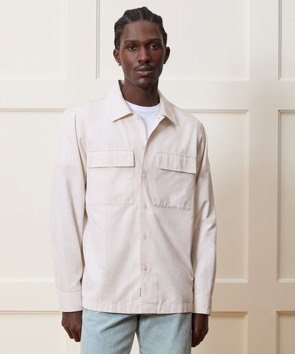 Todd Snyder Relaxed Twill CPO Overshirt - Beige