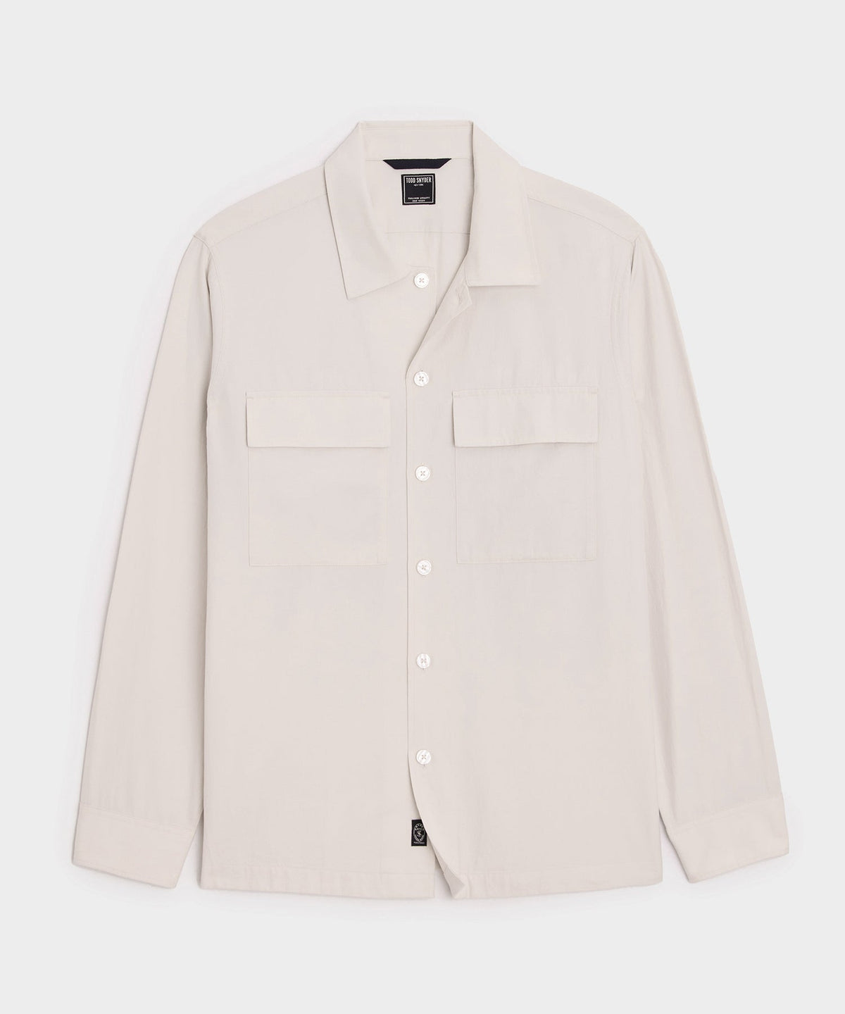 Todd Snyder Relaxed Twill CPO Overshirt - Beige