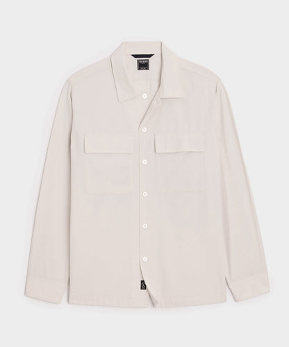 Todd Snyder Relaxed Twill CPO Overshirt - Beige