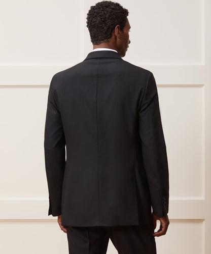 Todd Snyder Italian Wool Double-Breasted Tuxedo Jacket - Black