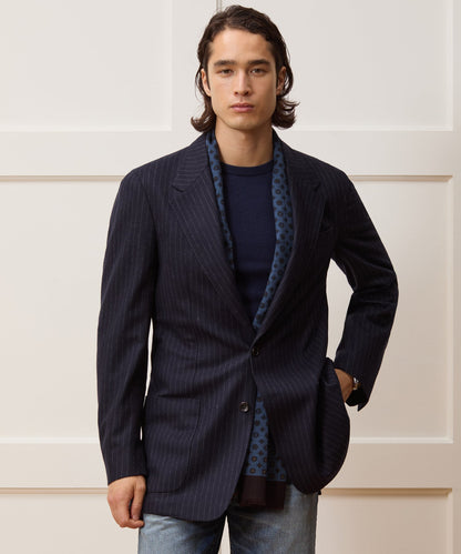 Todd Snyder Italian Flannel Pinstripe Wythe Sport Coat - Navy