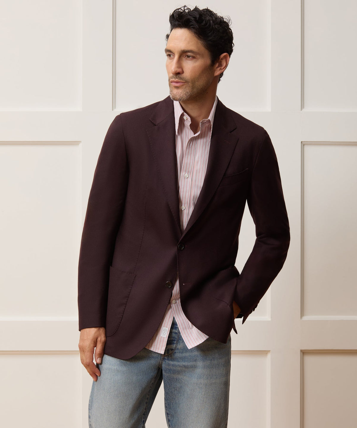 Todd Snyder Italian Flannel Sport Coat - Raisin