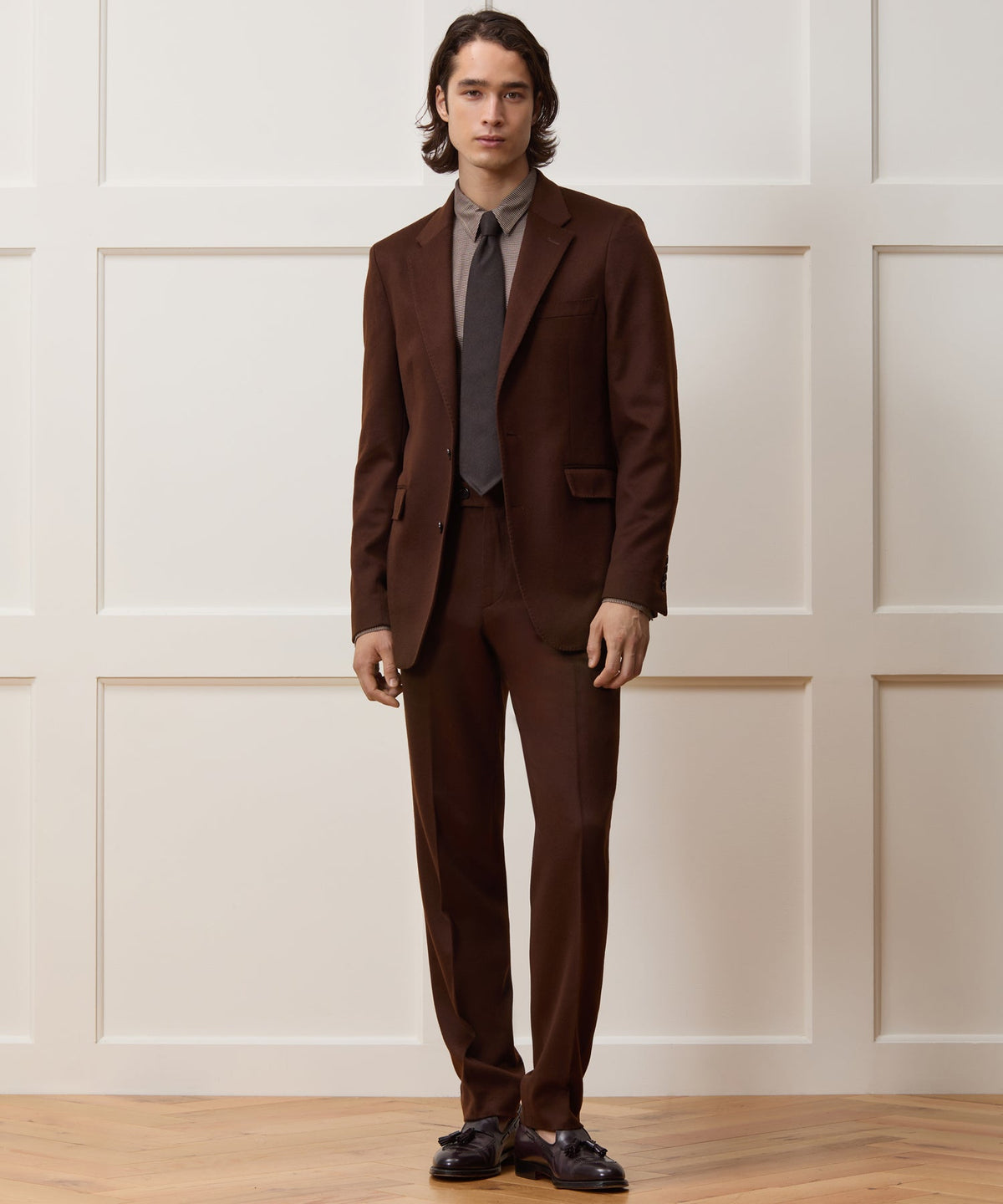 Todd Snyder Italian Cashmere Sutton Trouser - Chocolate