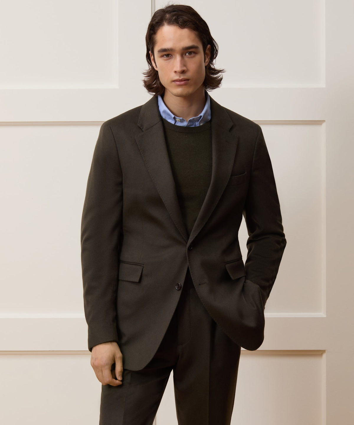 Todd Snyder Italian Cashmere Sutton Jacket - Snyder Olive