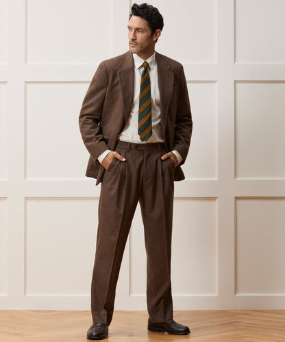 Todd Snyder Italian Flannel Herringbone Wythe Jacket - Brown