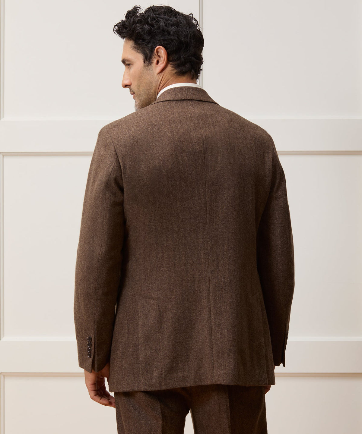 Todd Snyder Italian Flannel Herringbone Wythe Jacket - Brown