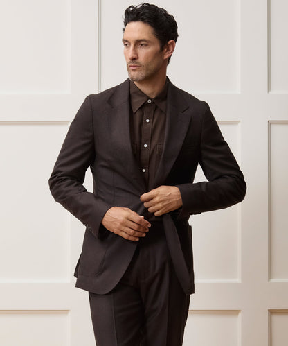 Todd Snyder Italian Flannel Madison Jacket - Dark Brown