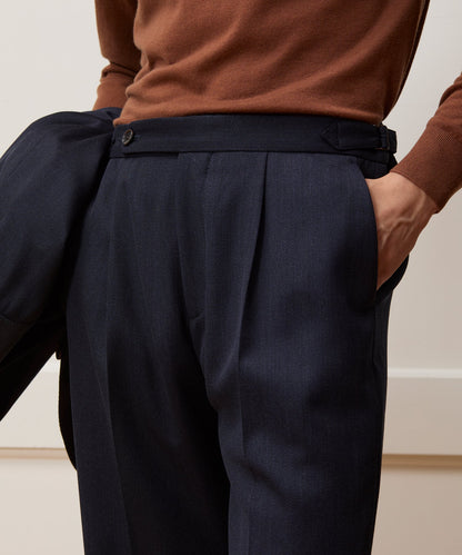 Todd Snyder Italian Cavalry Twill Side Tab Trouser - Indigo