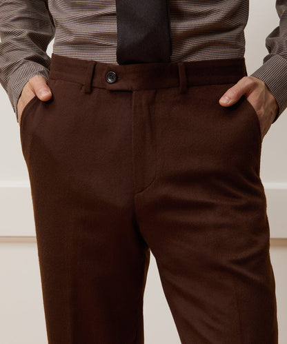 Todd Snyder Italian Cashmere Sutton Trouser - Chocolate