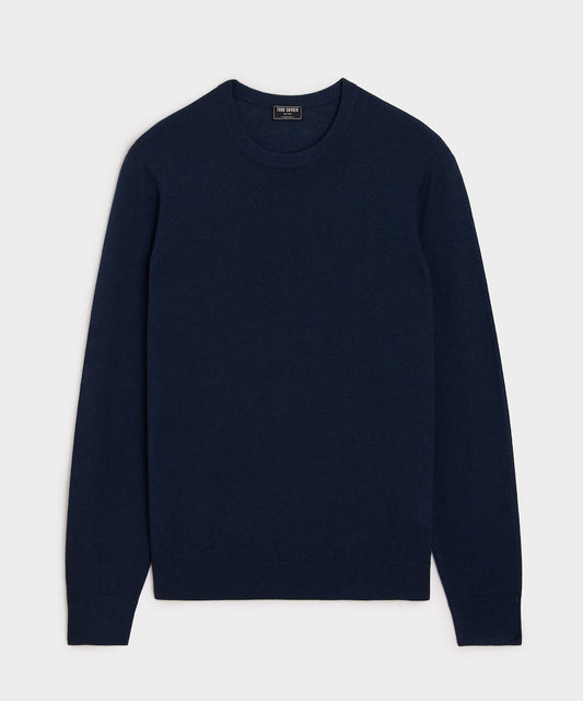 Todd Snyder Silk-Cashmere Crewneck Sweater - Navy
