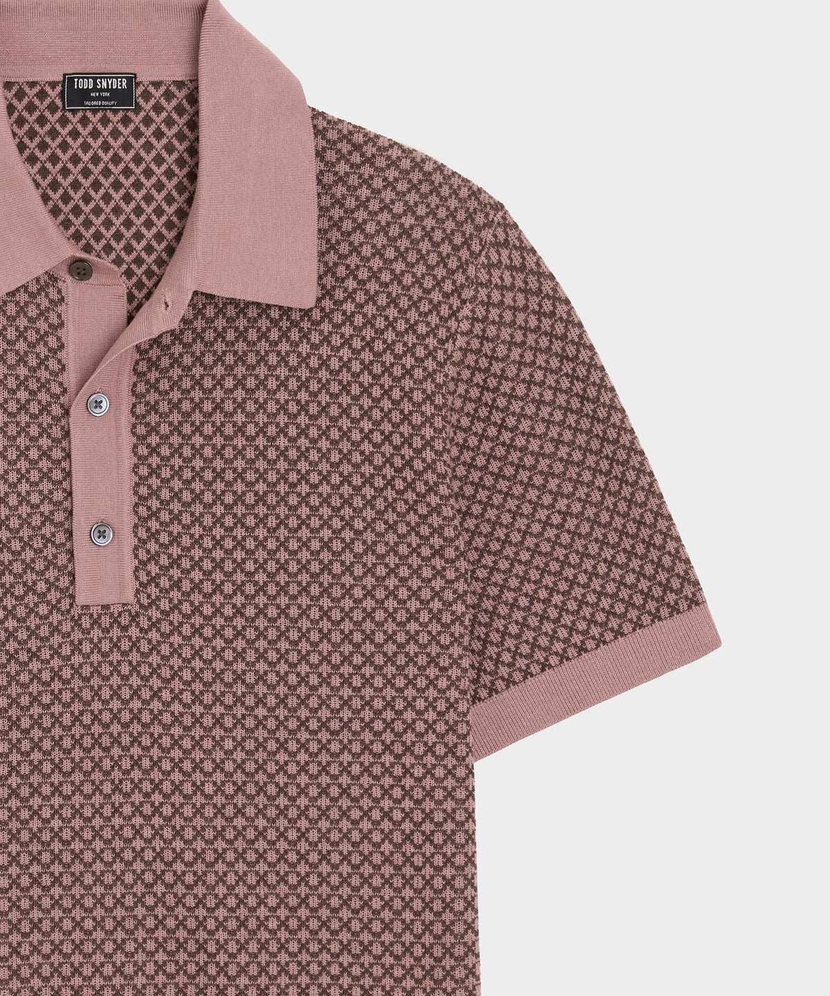 Todd Snyder Silk-Cotton Sweater Polo - Mauve