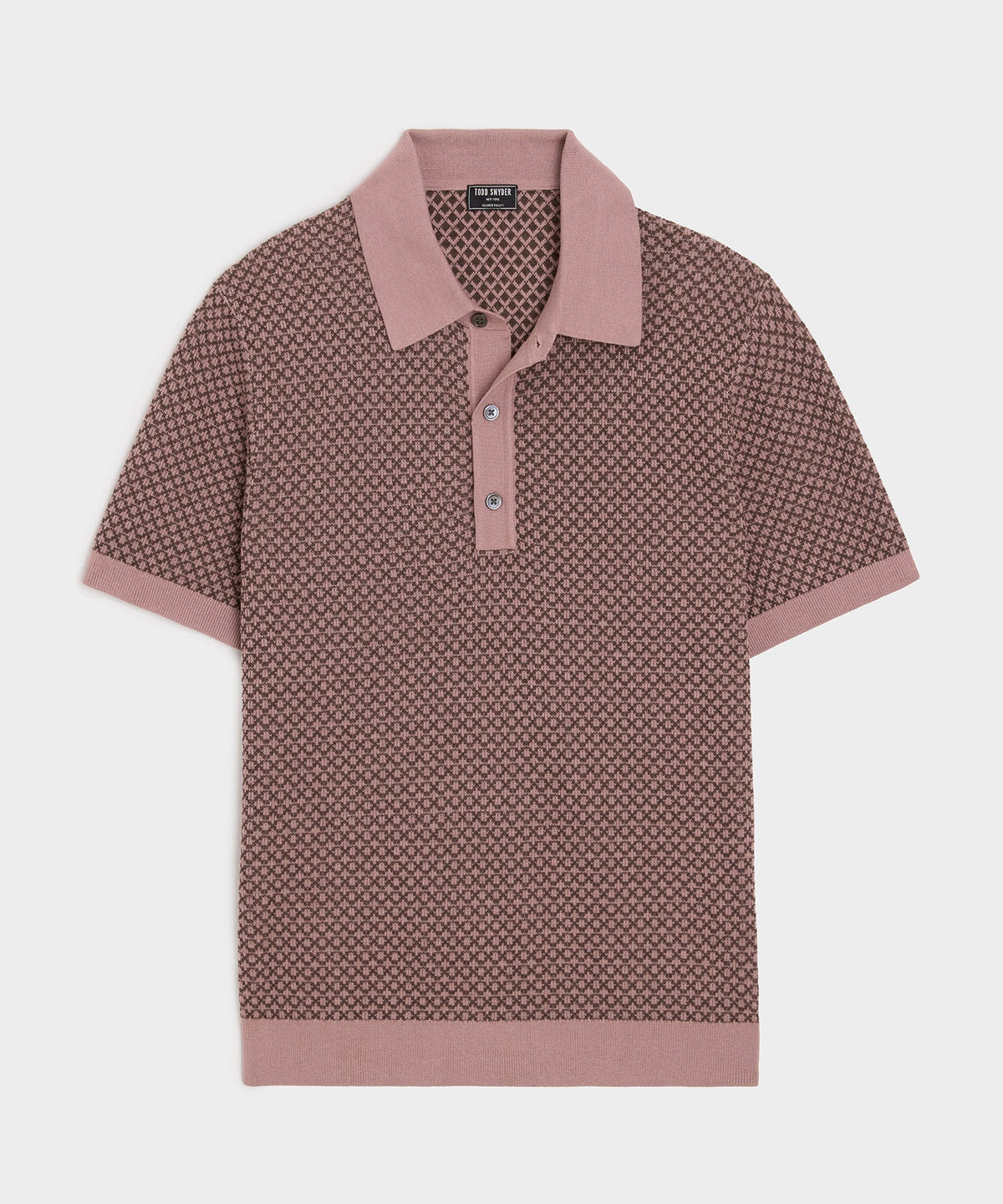 Todd Snyder Silk-Cotton Sweater Polo - Mauve