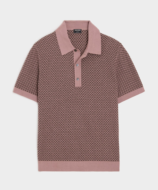 Todd Snyder Silk-Cotton Sweater Polo - Mauve