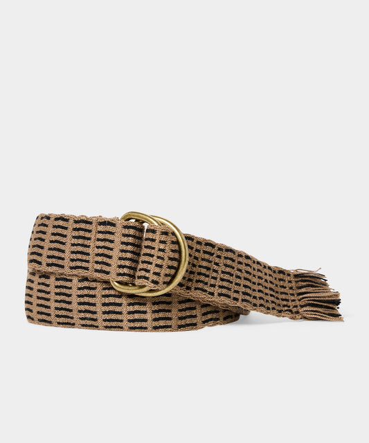 Todd Snyder Guanábana O-Ring Fabric Belt - Taupe