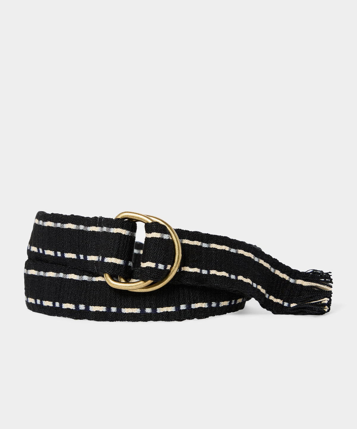 Todd Snyder Guanábana O-Ring Fabric Belt - Navy