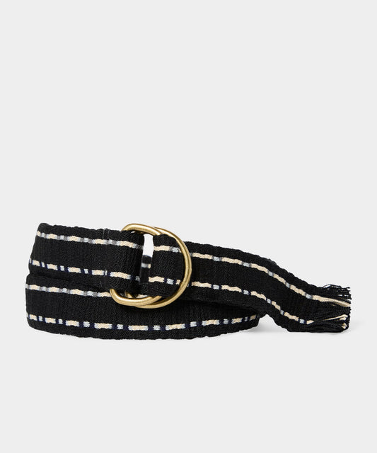Todd Snyder Guanábana O-Ring Fabric Belt - Navy