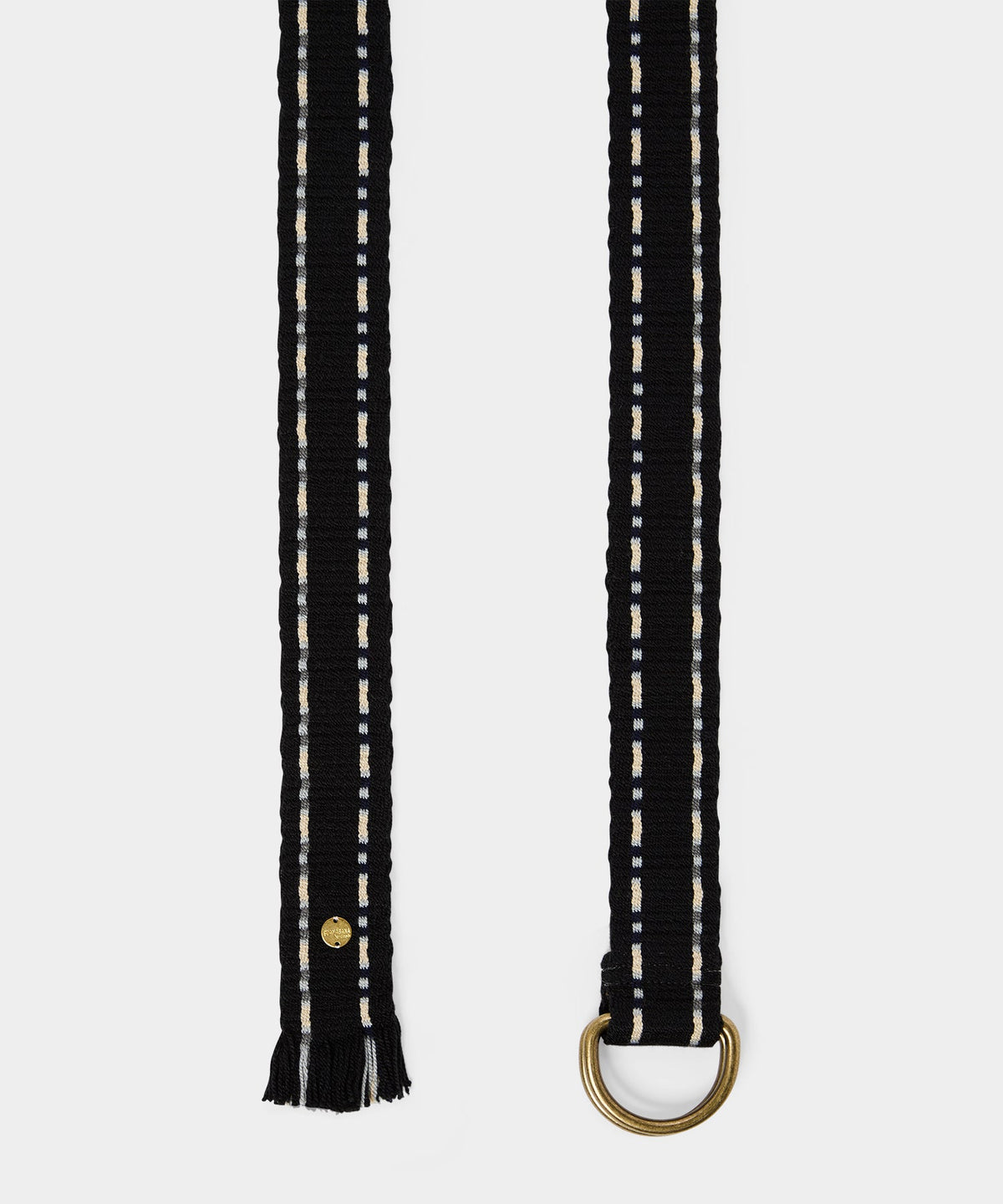 Todd Snyder Guanábana O-Ring Fabric Belt - Navy