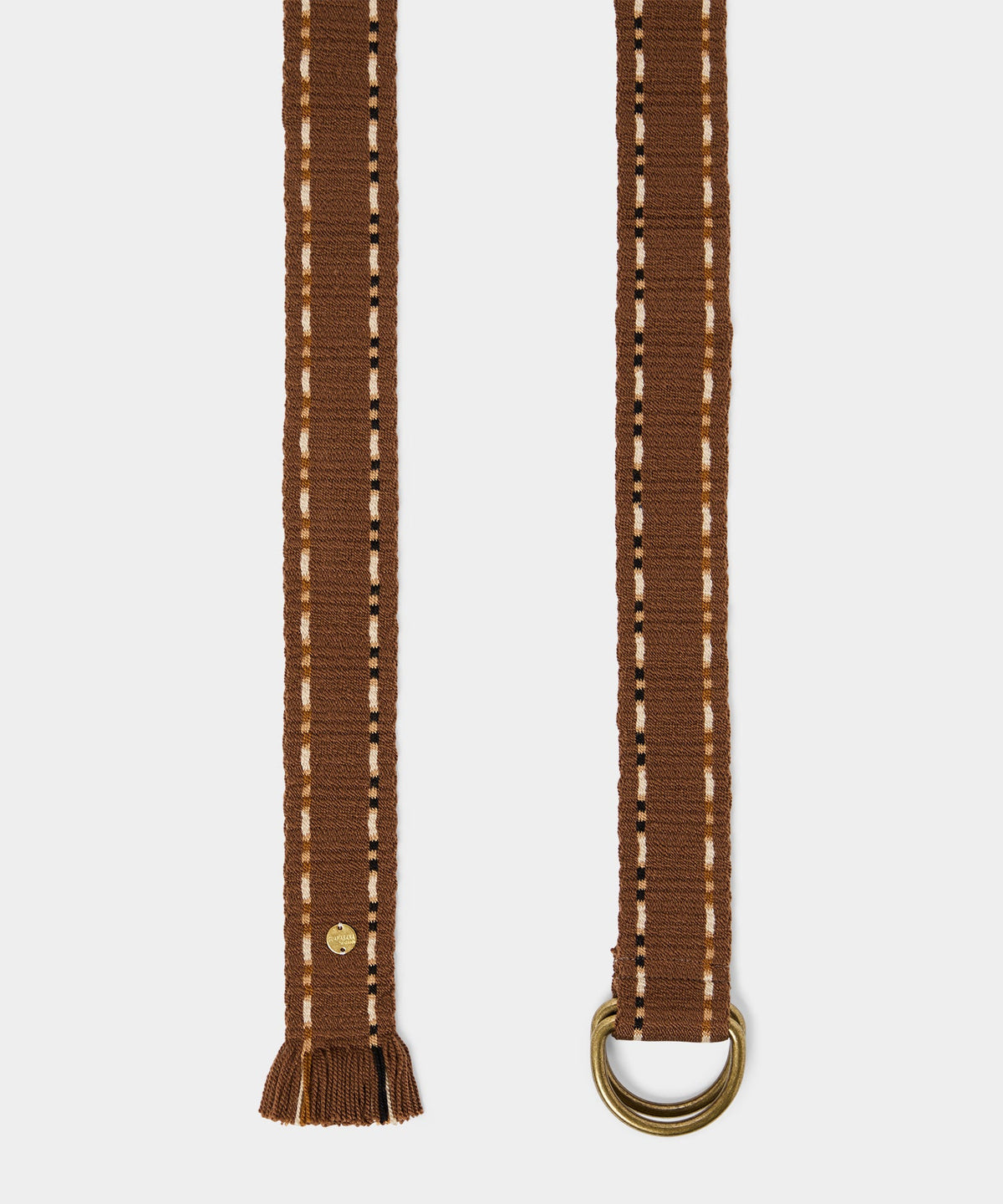 Todd Snyder Guanábana O-Ring Fabric Belt - Brown