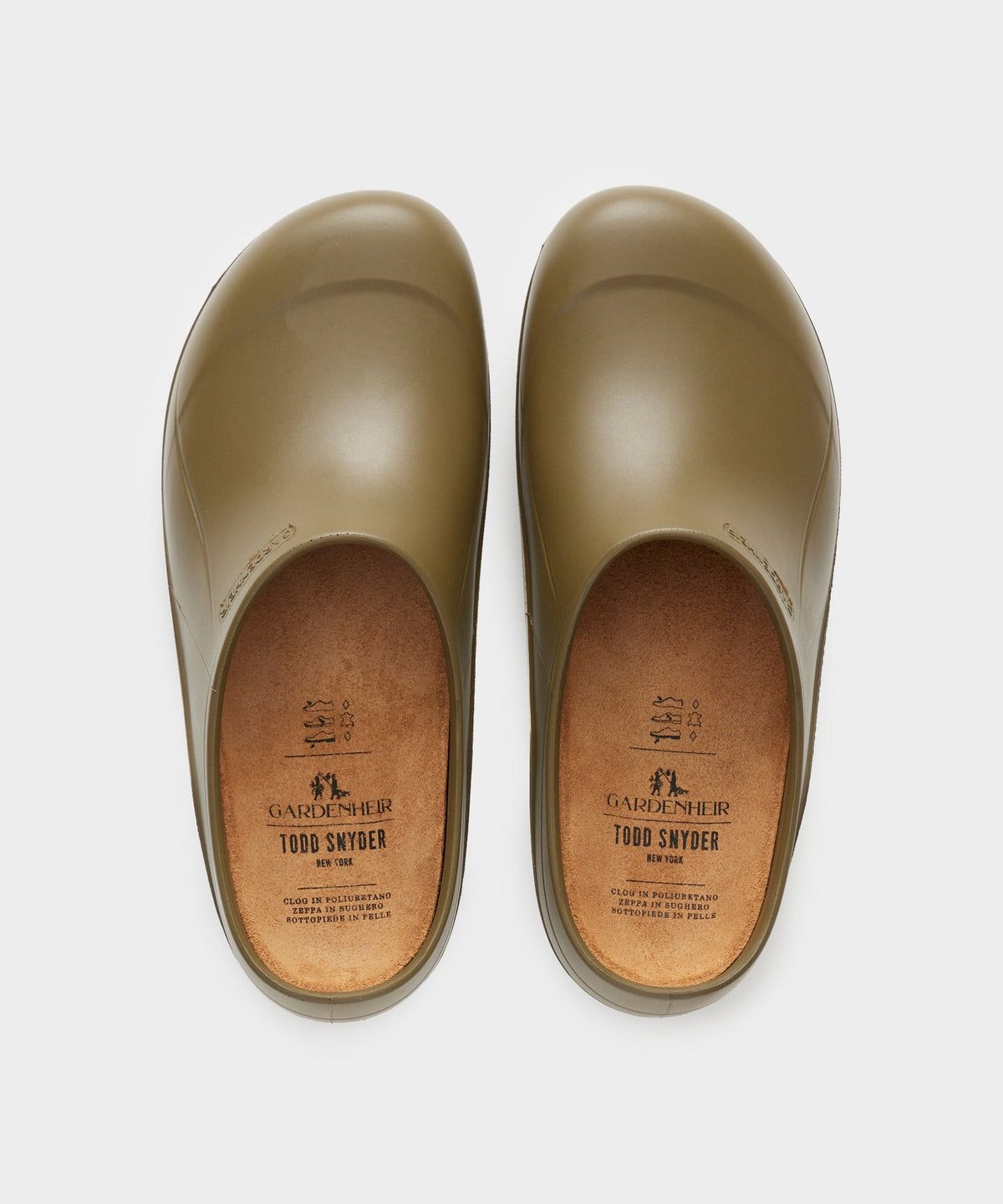 Todd Snyder Todd Snyder x Gardenheir Rubber Clogs - Olive