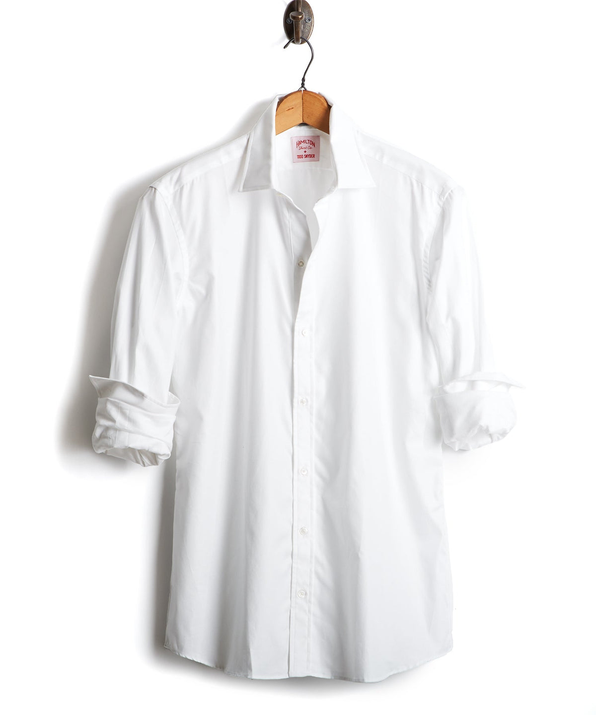 Todd Snyder Hamilton + Todd Snyder Tuxedo Shirt with French Cuff - White