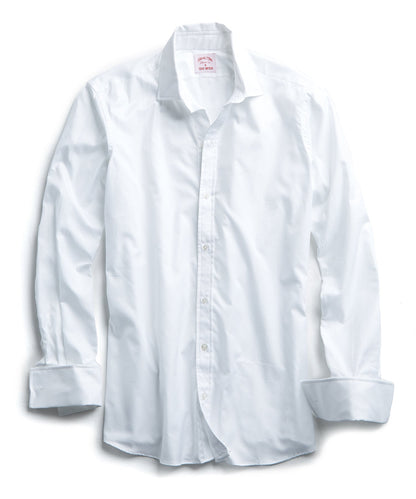 Todd Snyder Hamilton + Todd Snyder Tuxedo Shirt with French Cuff - White