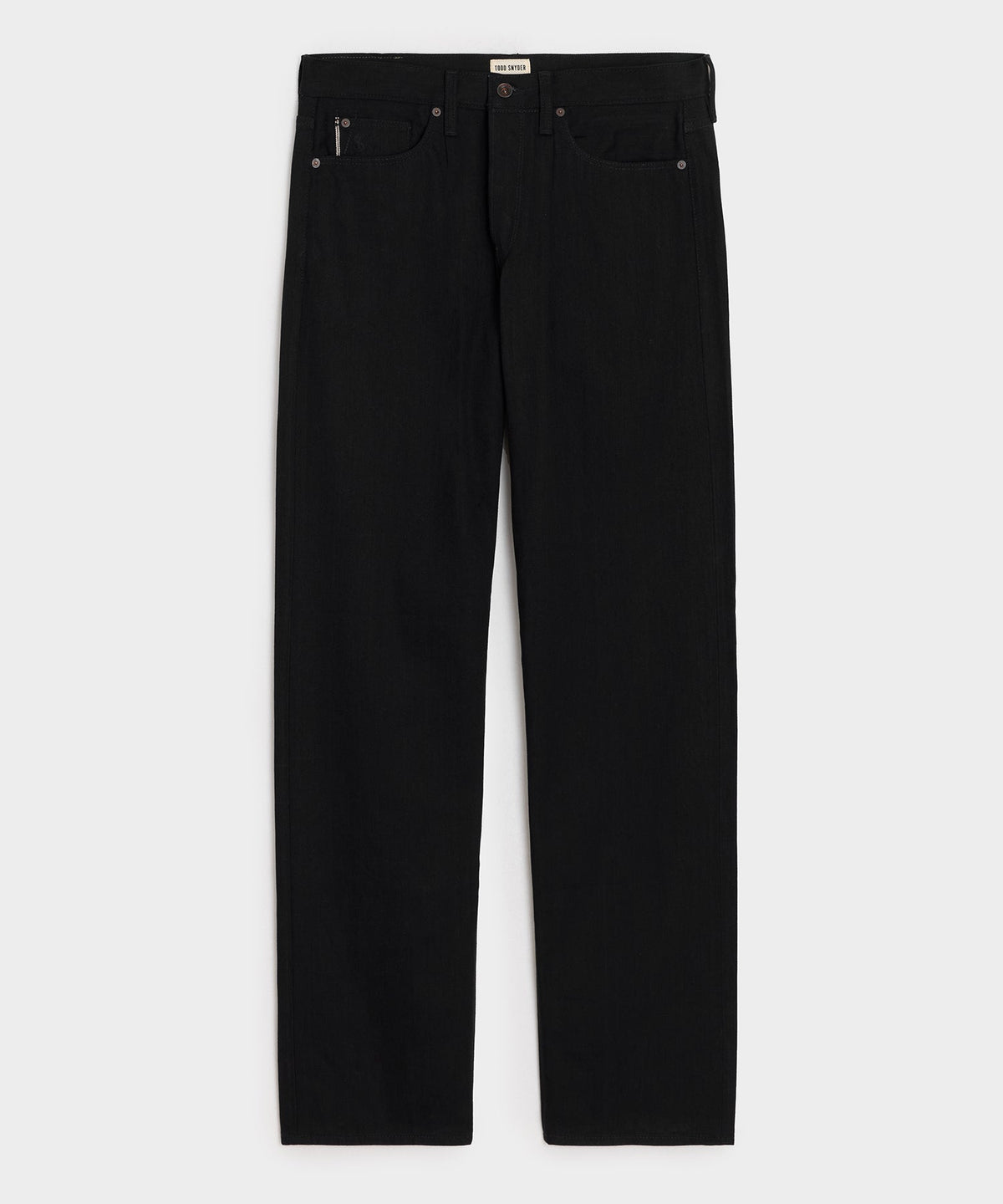Todd Snyder Relaxed Rigid Selvedge Pleated Jean - Black